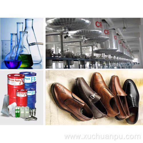 Non-yellowing high viscosity shoes PU glue